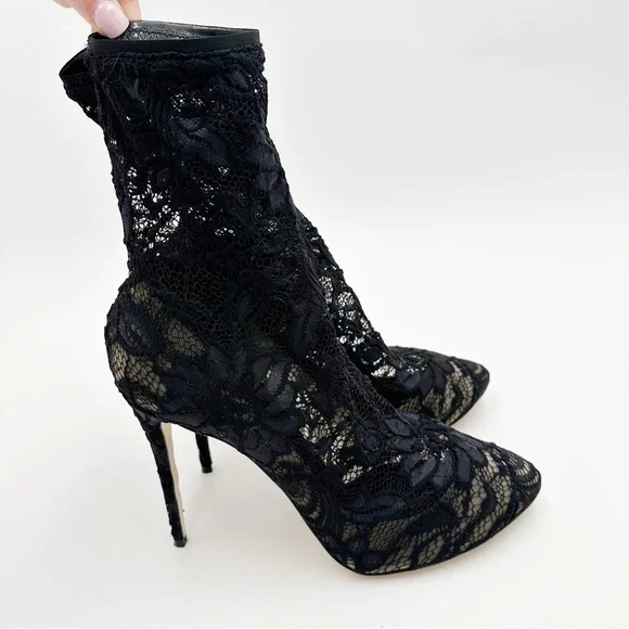 Dolce & Gabbana Lace Ankle Stretch Booties - Picture 5 of 15